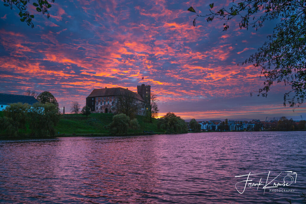 Koldinghus bei Sonnenuntergang